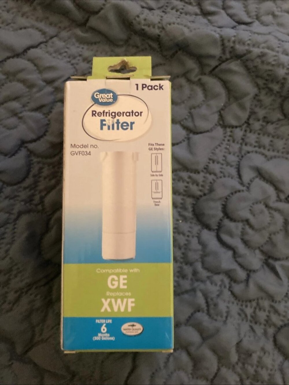 Great Value GE Refrigerator Replacement Filter Model GVF034 - Replaces GE XWF